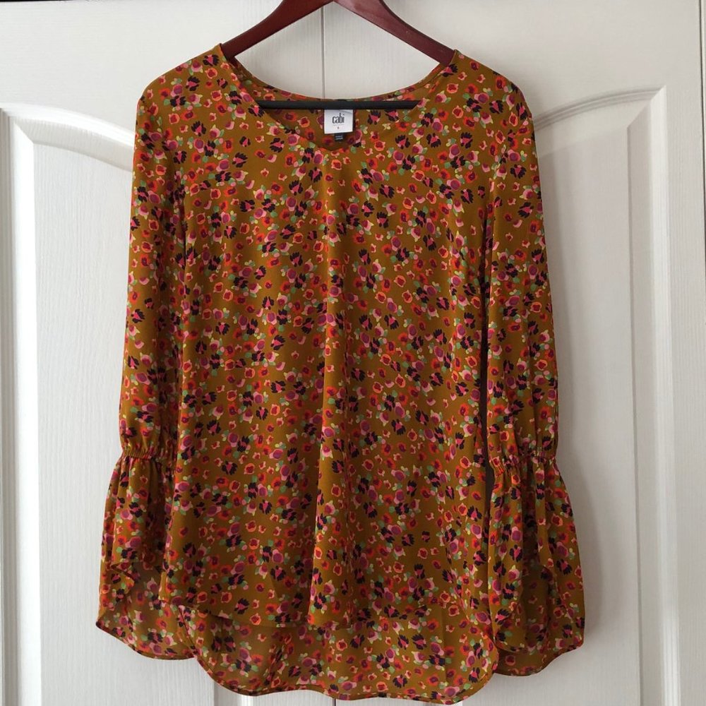 CAbi Floral Print Blouse